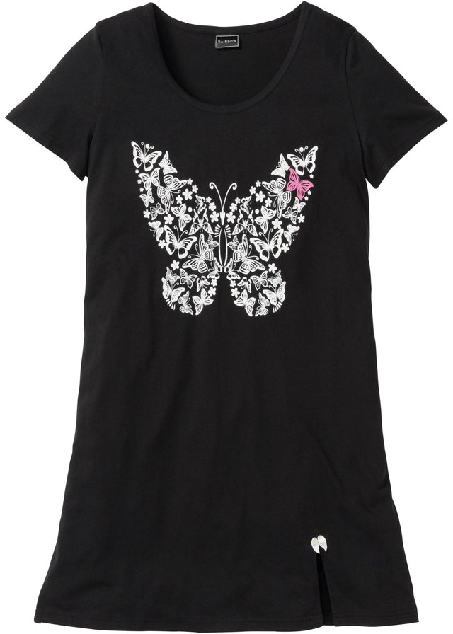 Kratka spalna srajca iz ekološkega bombaža