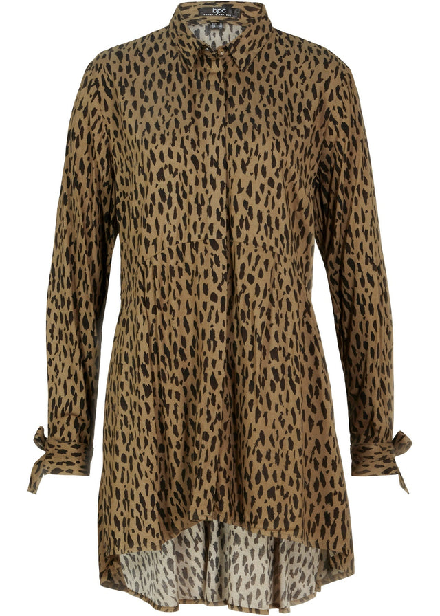 Zadaj daljša bluza iz čiste viskoze