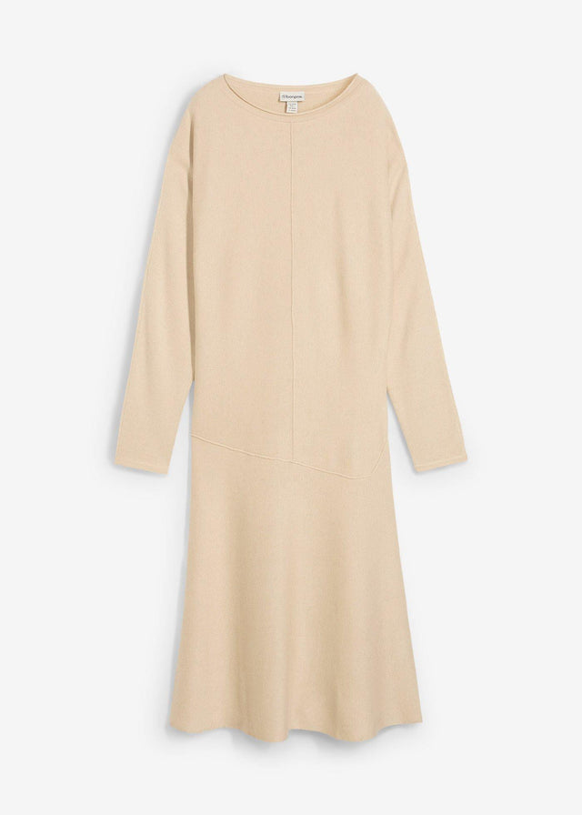 Midi pletena obleka iz viskozne mešanice