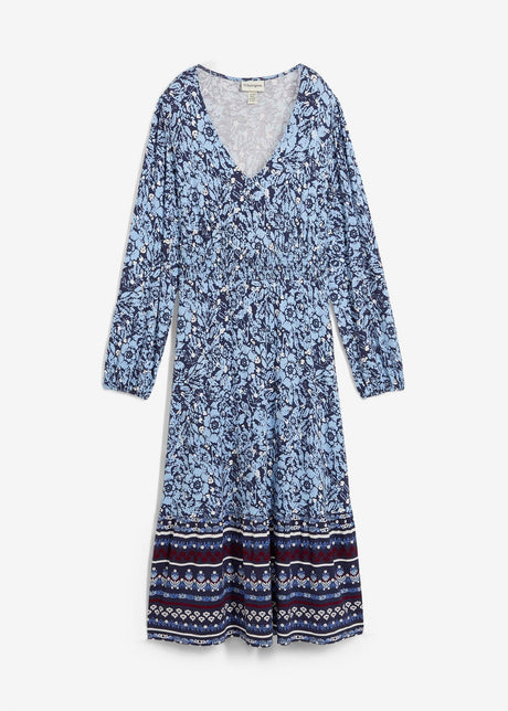 Dolga obleka iz mehke viskoze z deležem elastana