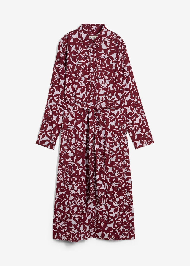 Srajčna obleka iz padajoče viskoze