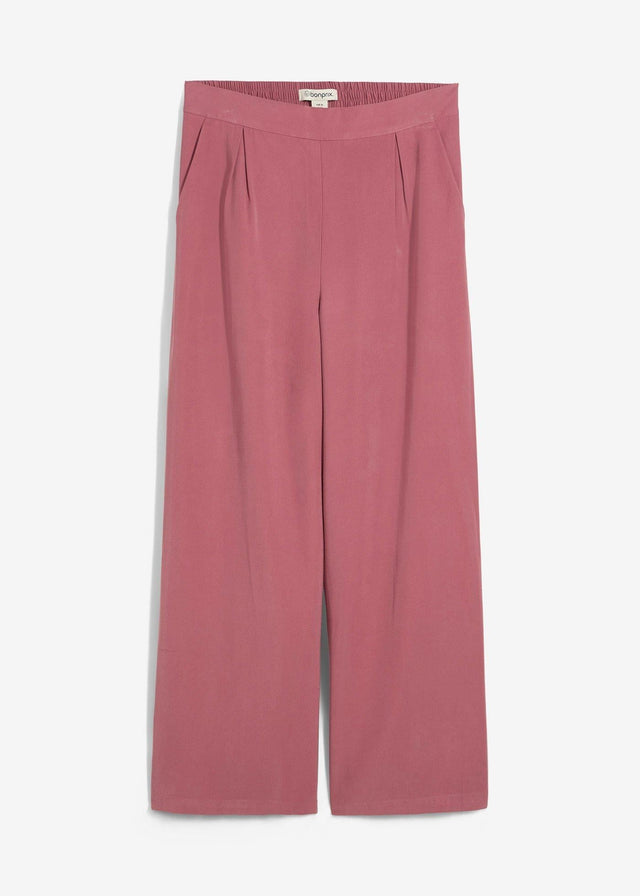 Krajše hlače iz mehke viskozne mešanice