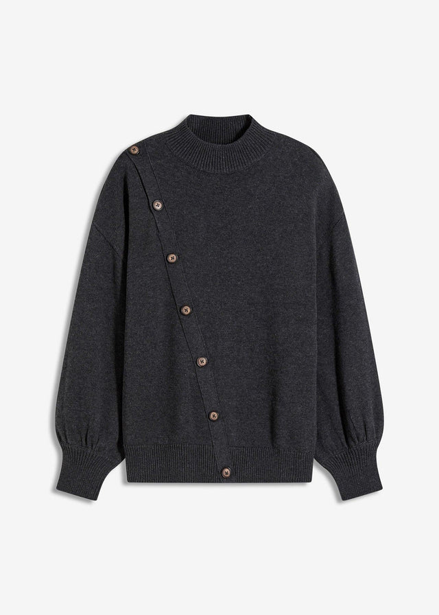 Pulover z letvijo z gumbi