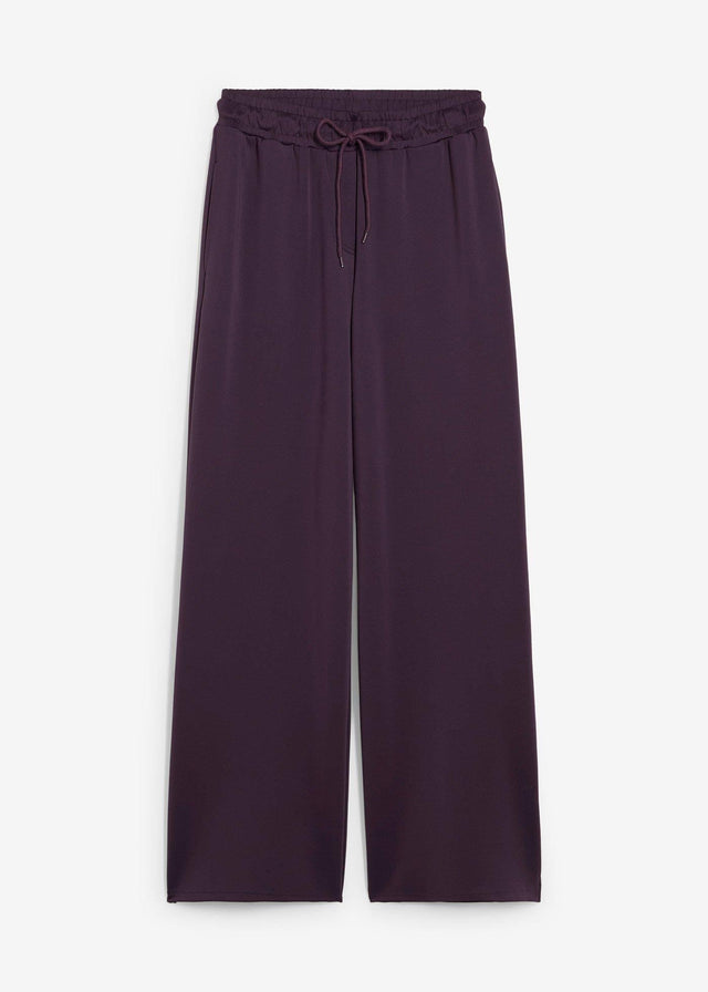 Hlače iz kompaktnega interlock jerseyja