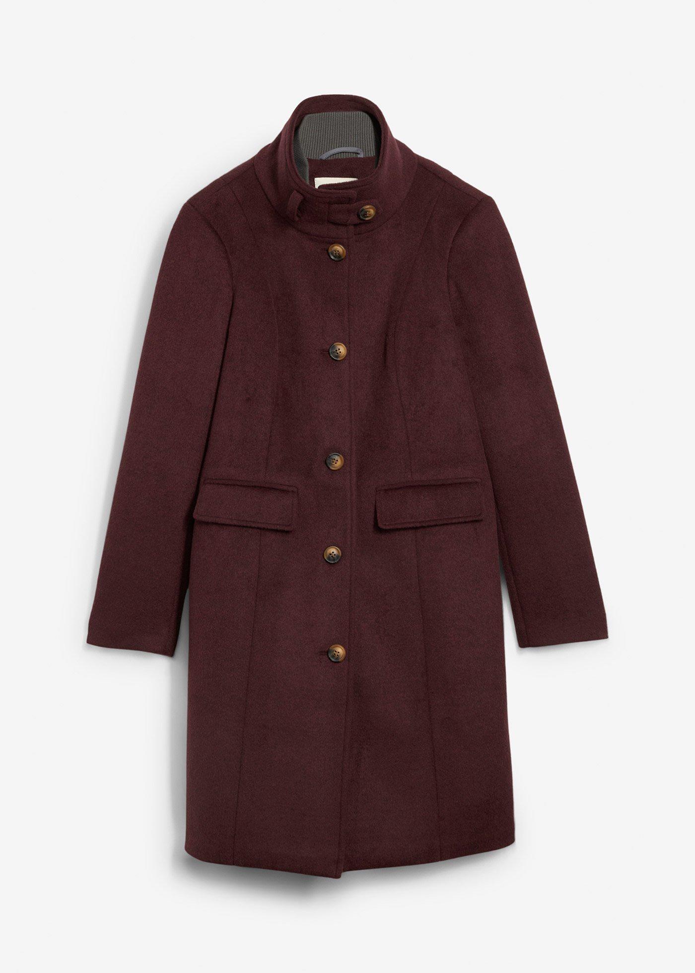 Zimski plašč v dvoplastnem videzu