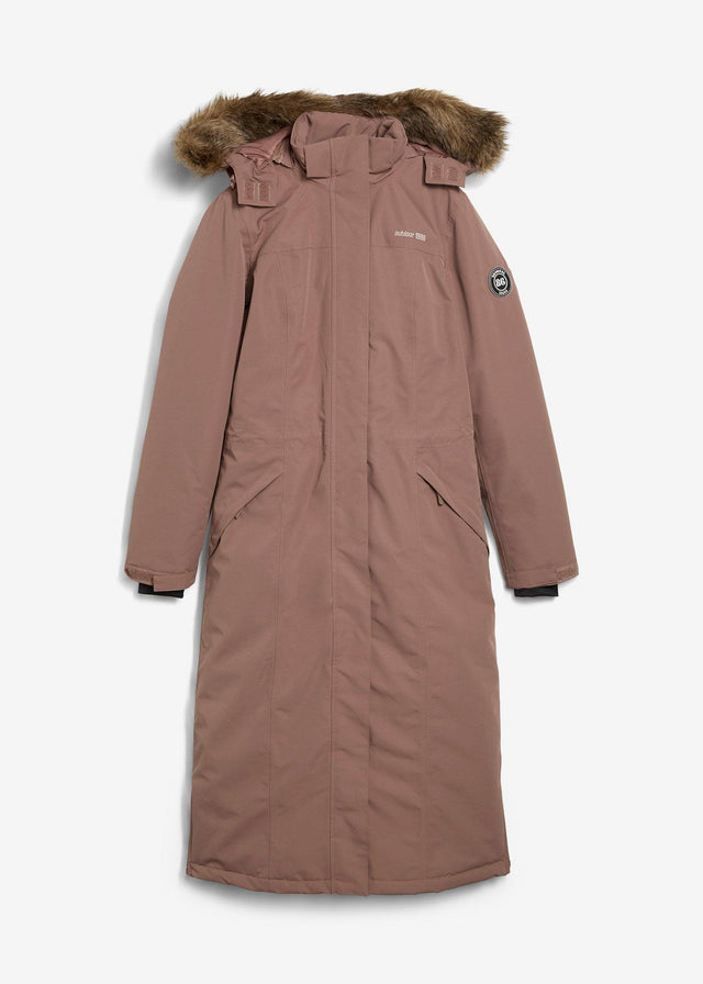 Vodoodbojen outdoor plašč z umetnim krznom