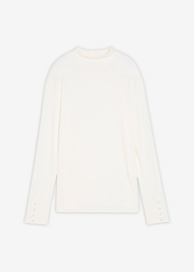 Rebrasta majica z dolgimi rokavi