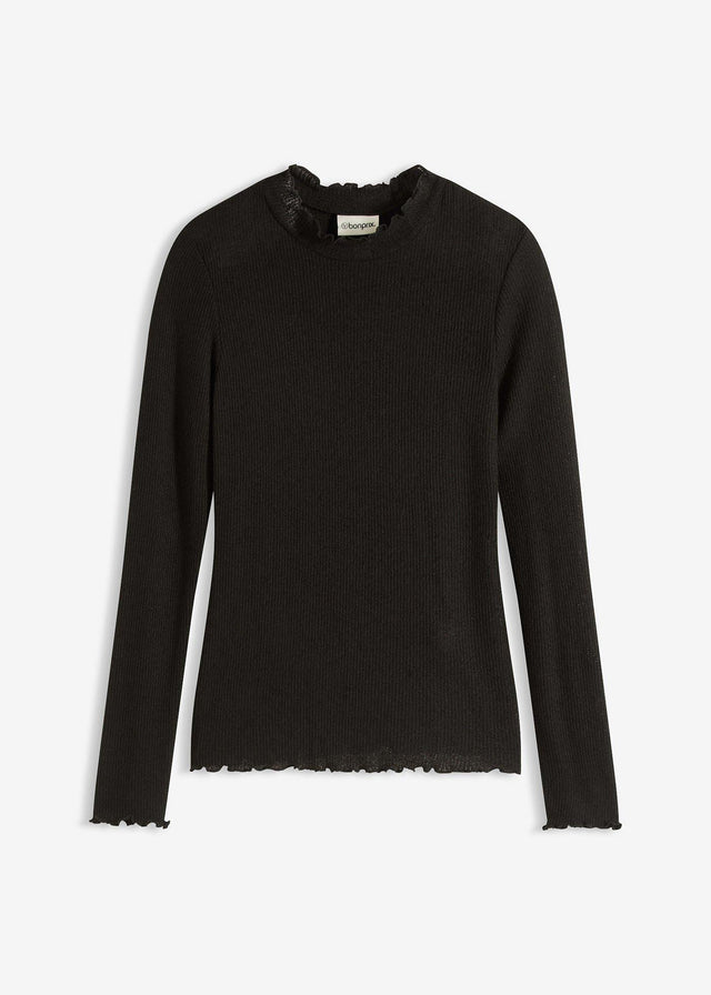 Rebrasta majica iz viskozne mešanice