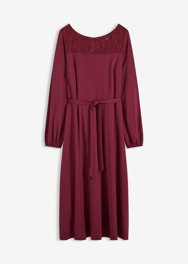 Obleka s čipko iz Punto Di Roma trikoja