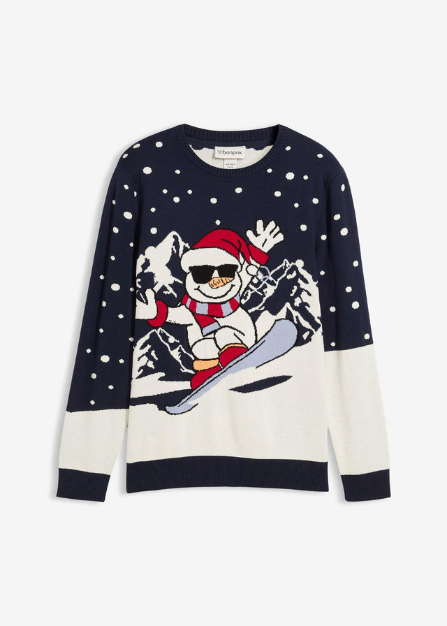 Božični pulover z bombažem