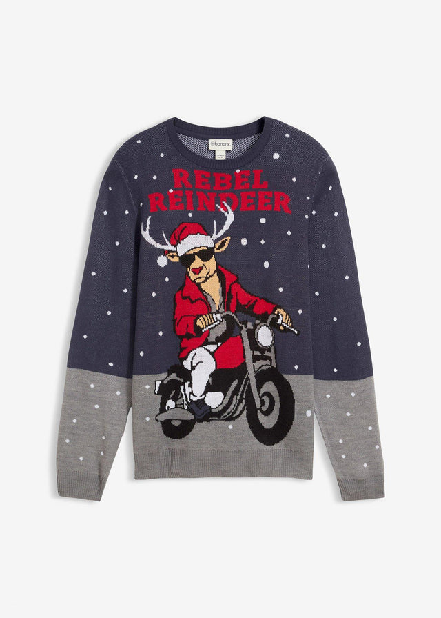 Pulover z božičnim motivom