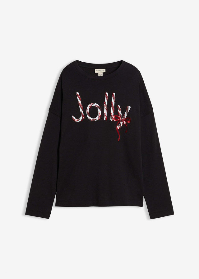 Majica z dolgimi rokavi iz čistega ekološkega bombaža