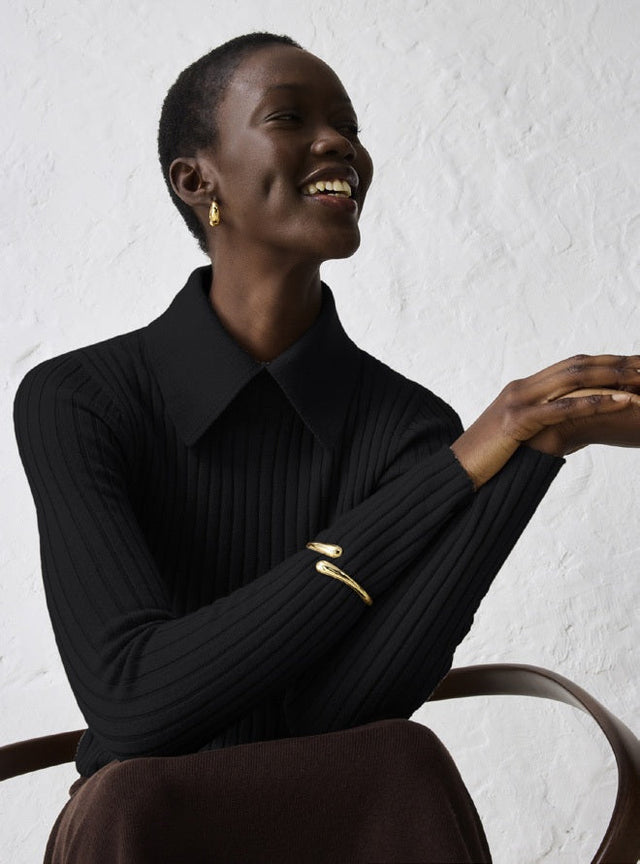 Fino pleten pulover iz merino volne