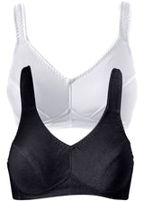 Nedrček brez kosti z ekološkim bombažem (2 kosa)