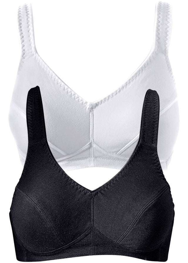 Nedrček brez kosti z ekološkim bombažem (2 kosa)