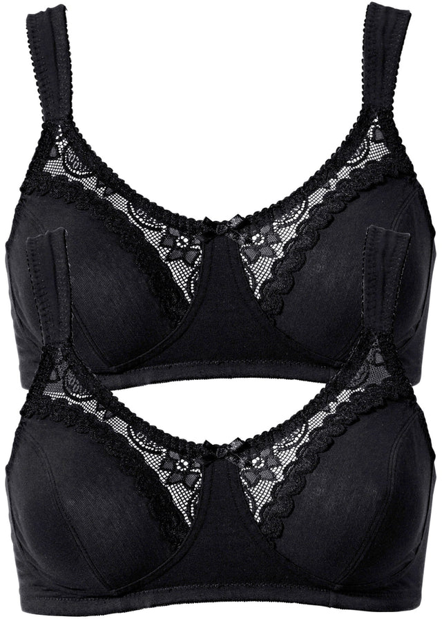 Nedrček brez kosti z ekološkim bombažem (2 kosa)