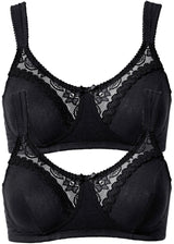 Nedrček brez kosti z ekološkim bombažem (2 kosa)