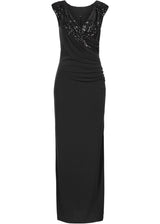 Obleka iz jerseyja z bleščicami