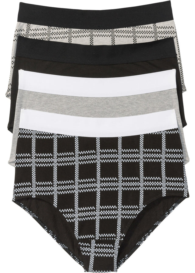 Visoke spodnjice iz ekološkega bombaža (4 kosi)