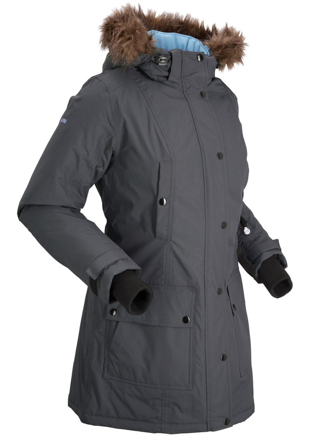 Vodoodbojna funkcijska outdoor dolga jakna s kapuco