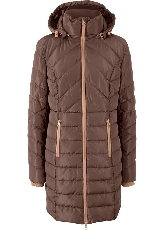 Dolga prešita jakna z vatiranjem