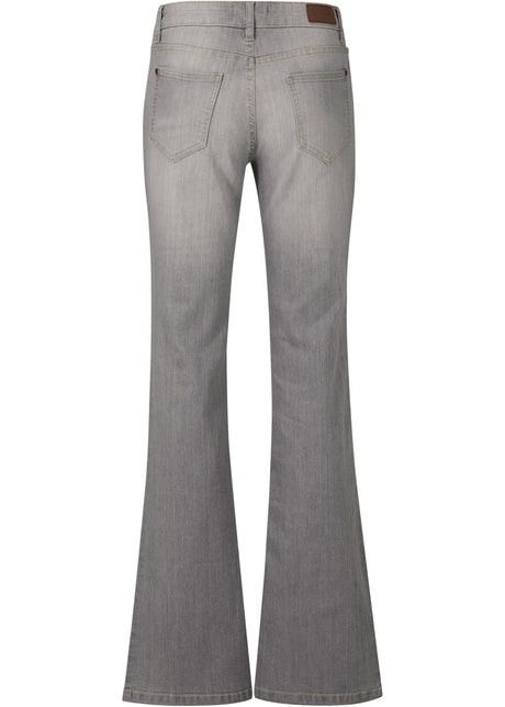 Boot-cut kavbojke s srednje visokim pasom iz udobnega stretcha