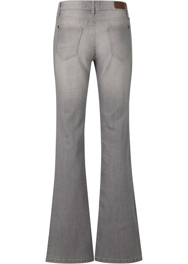 Boot-cut kavbojke s srednje visokim pasom iz udobnega stretcha