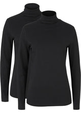 Majica z dolgimi rokavi iz čistega ekološkega bombaža (2 kosa)