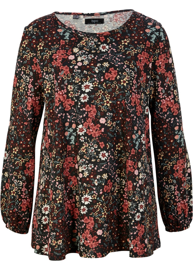 Potiskana tunika iz bombažnega trikoja