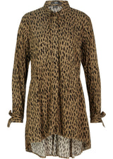 Zadaj daljša bluza iz čiste viskoze