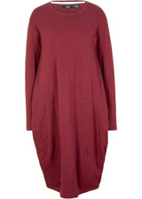 Obleka iz jerseyja v ohlapni obliki