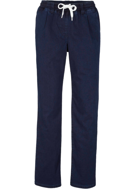 Mom kavbojke s srednje visokim udobnim pasom za zimski čas