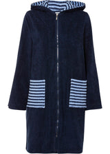 Kopalni plašč iz ekološkega bombažnega frotirja z zadrgo