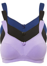 Nedrček brez kosti z bombažem (3 kosi)