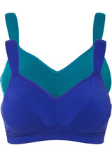 Nedrček brez kosti z ekološkim bombažem (2 kosa)