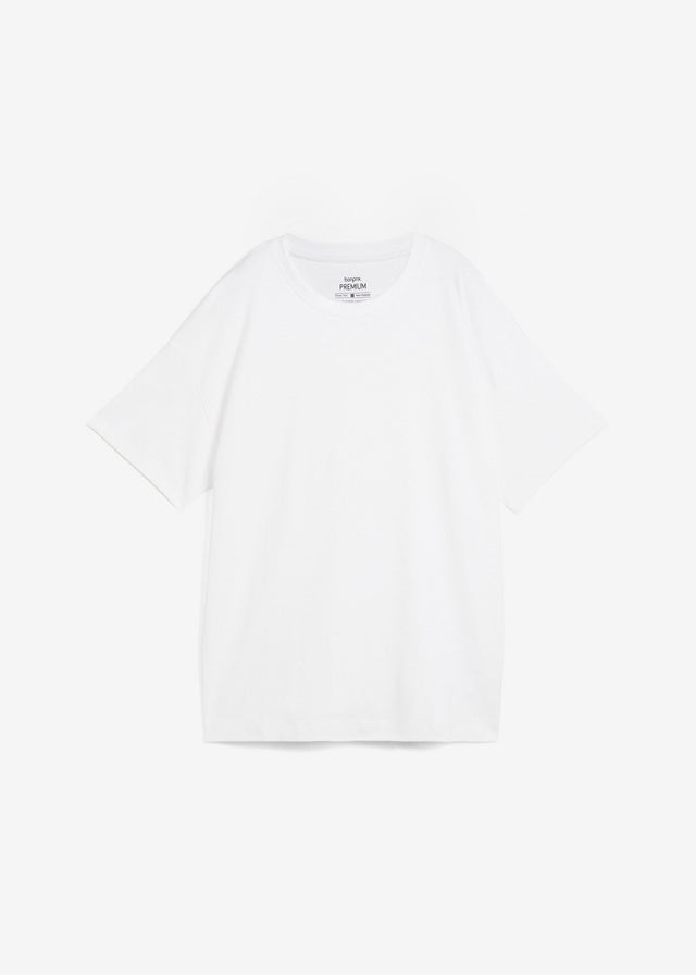 Ohlapna majica iz čistega težkega ekološkega bombaža