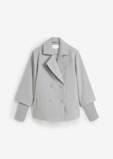 Mornarska jakna s pletenimi rokavi