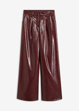 Hlače iz umetnega usnja