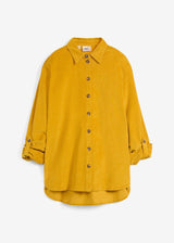 Srajca iz žameta s stranskimi razporki