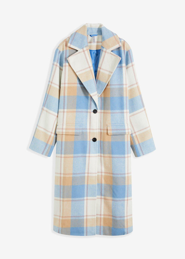 Ohlapen plašč v volnenem videzu