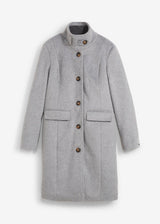 Zimski plašč v dvoplastnem videzu