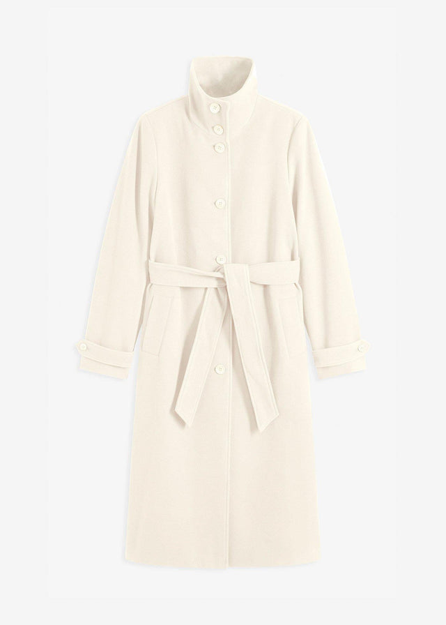 Plašč v volnenem videzu