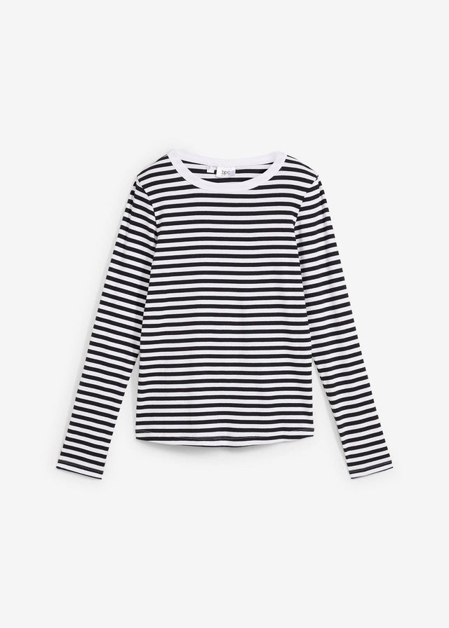 Majica z dolgimi rokavi iz čistega ekološkega bombaža