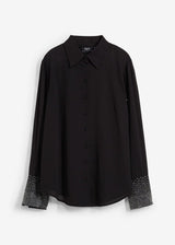 Srajčna bluza s sijočimi kamenčki