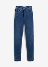 Zimske ravne kavbojke z visokim pasom