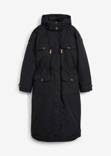 Zimski plašč v dvoplastnem videzu