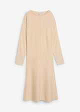 Midi pletena obleka iz viskozne mešanice