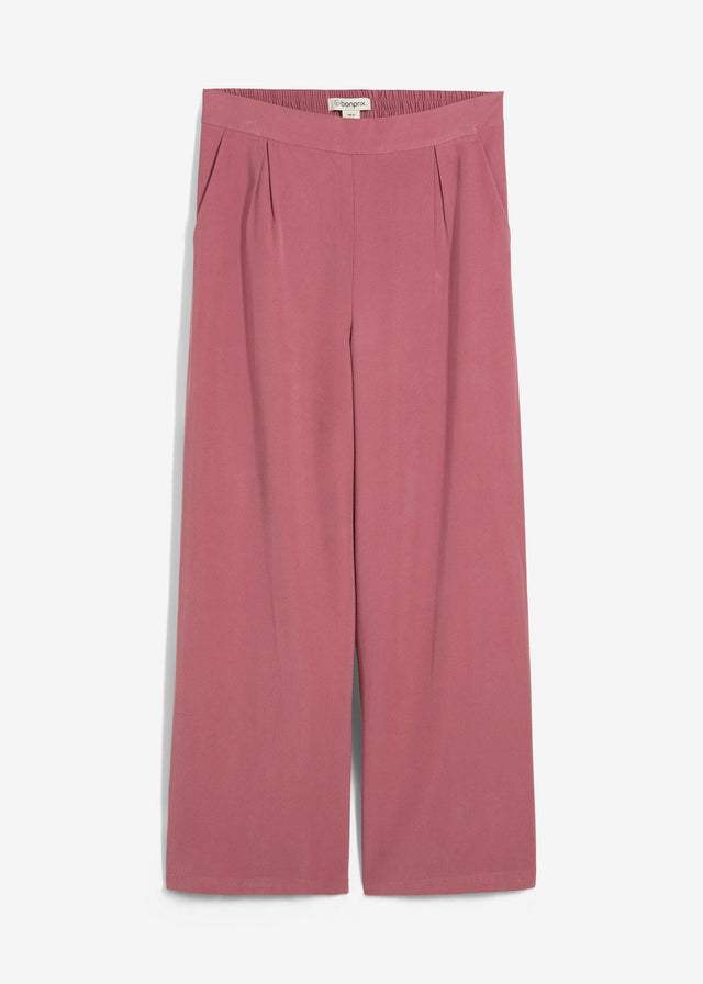 Krajše hlače iz mehke viskozne mešanice