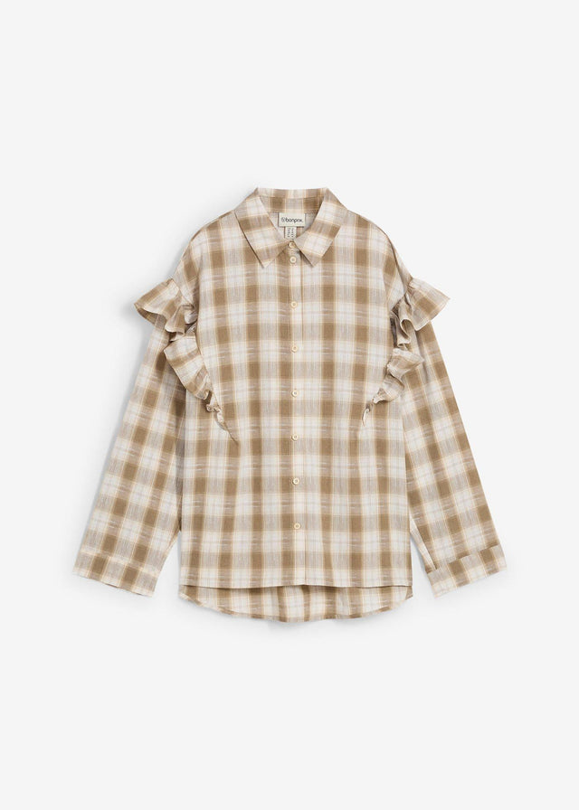 Srajčna bluza z volani