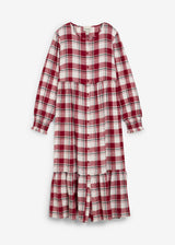 Midi obleka iz flanele